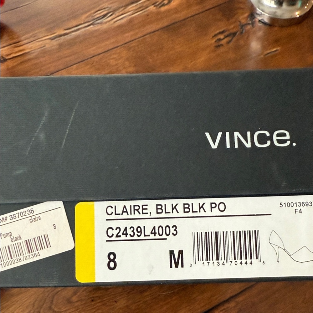 Vince Claire D’Orsay Black Heels